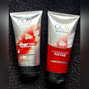 Set of Two* Olay Regenerist Advanced Aging & Detoxifying Pore Facial Scrubs